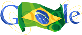 Doodle comemorativo pela independencia do brasil.