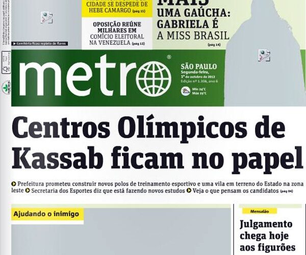 Ação Jornal Metro: valorização da imagem e participação do leitor