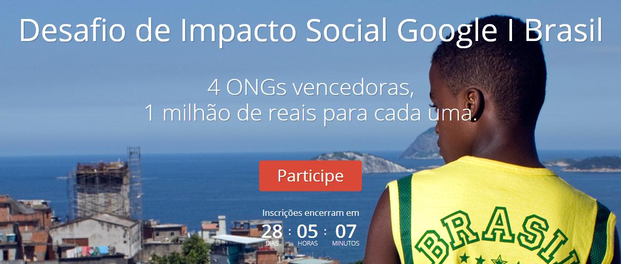 Concurso do Google pagará R$ 4 milhões para iniciativas sociais no Brasil