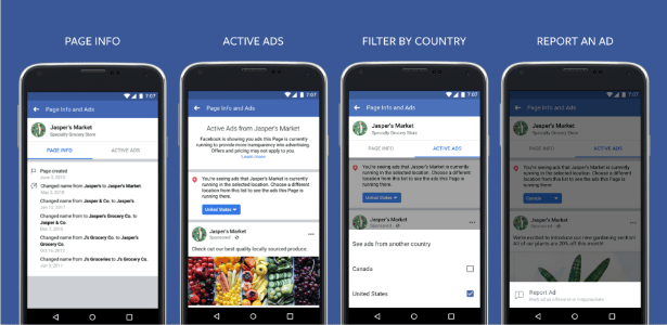 Facebook vai mostrar histórico de anúncios e alterações de informações sobre páginas