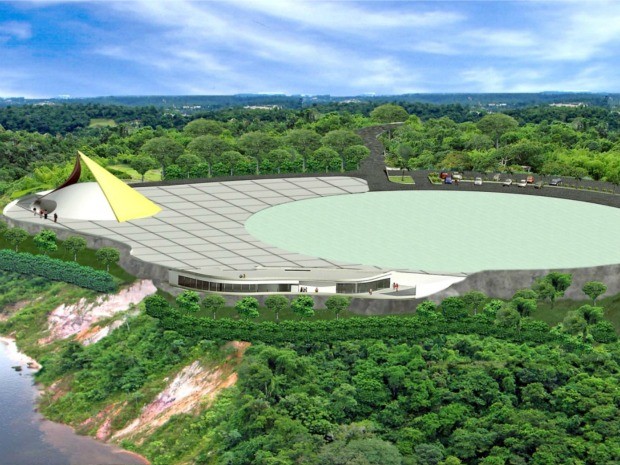 Memorial Encontro das Águas de Oscar Niemeyer / Foto : Maquete / Divulgação